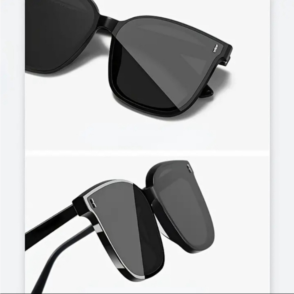 Black Square Oversized Sunglasses - Picture 4 of 4